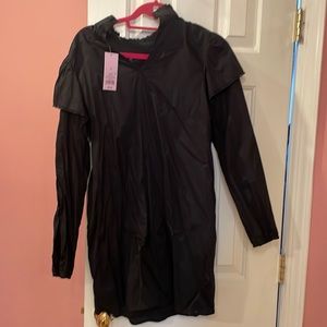 Wild fable black ruffle shirt dress